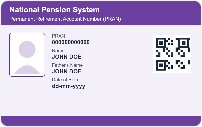 NPS e-PRAN Card PVC card design